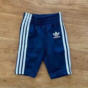Adidas Baby Navy Blue Track Pants White Stripes 0-3 months 3M newborn
